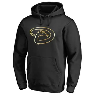 Men's Gold Arizona Diamondbacks Collection Pullover Hoodie - Black