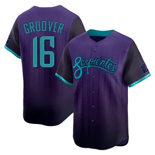 Men's Limited Purple LuJames Groover Arizona Diamondbacks 2025 City Connect Jersey