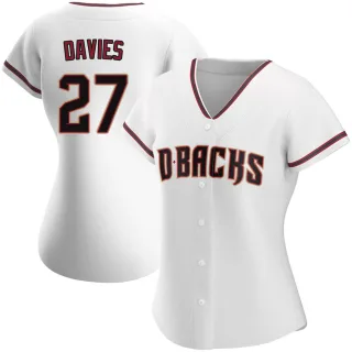 Women's Authentic White Zach Davies Arizona Diamondbacks Home Jersey