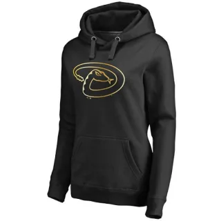 Women's Gold Arizona Diamondbacks Collection Pullover Hoodie - Black