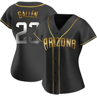 Women's Replica Black Golden Zac Gallen Arizona Diamondbacks Alternate Jersey
