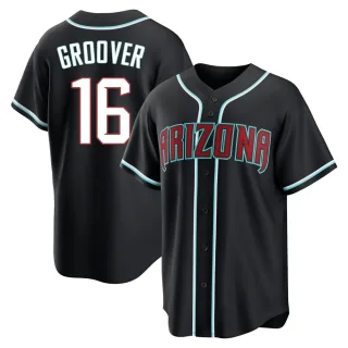 Youth Replica Black LuJames Groover Arizona Diamondbacks Fashion Out Jersey