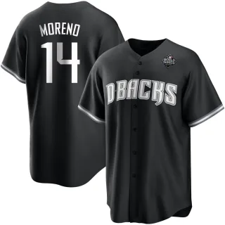 Youth Replica White Gabriel Moreno Arizona Diamondbacks Black 2023 World Series Jersey